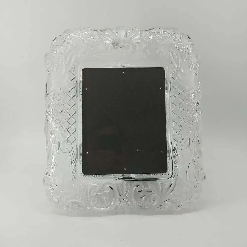 Mikasa Timeless Love 7x9 Wedding Frame Bride Crystal Glass Picture Romantic